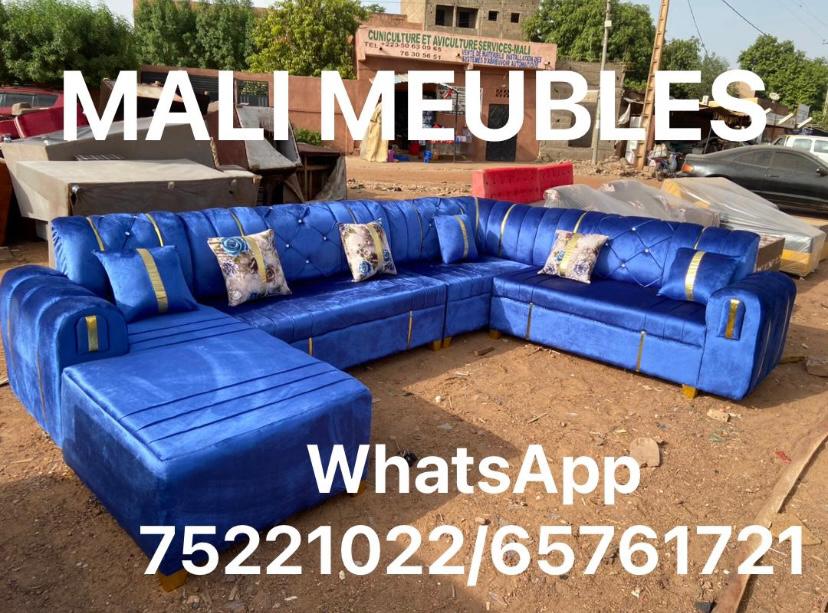 fauteuil marocain bleu 8places