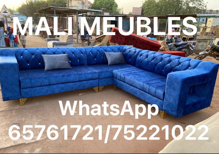 Fauteuil turc moderne bleu foncé 8places